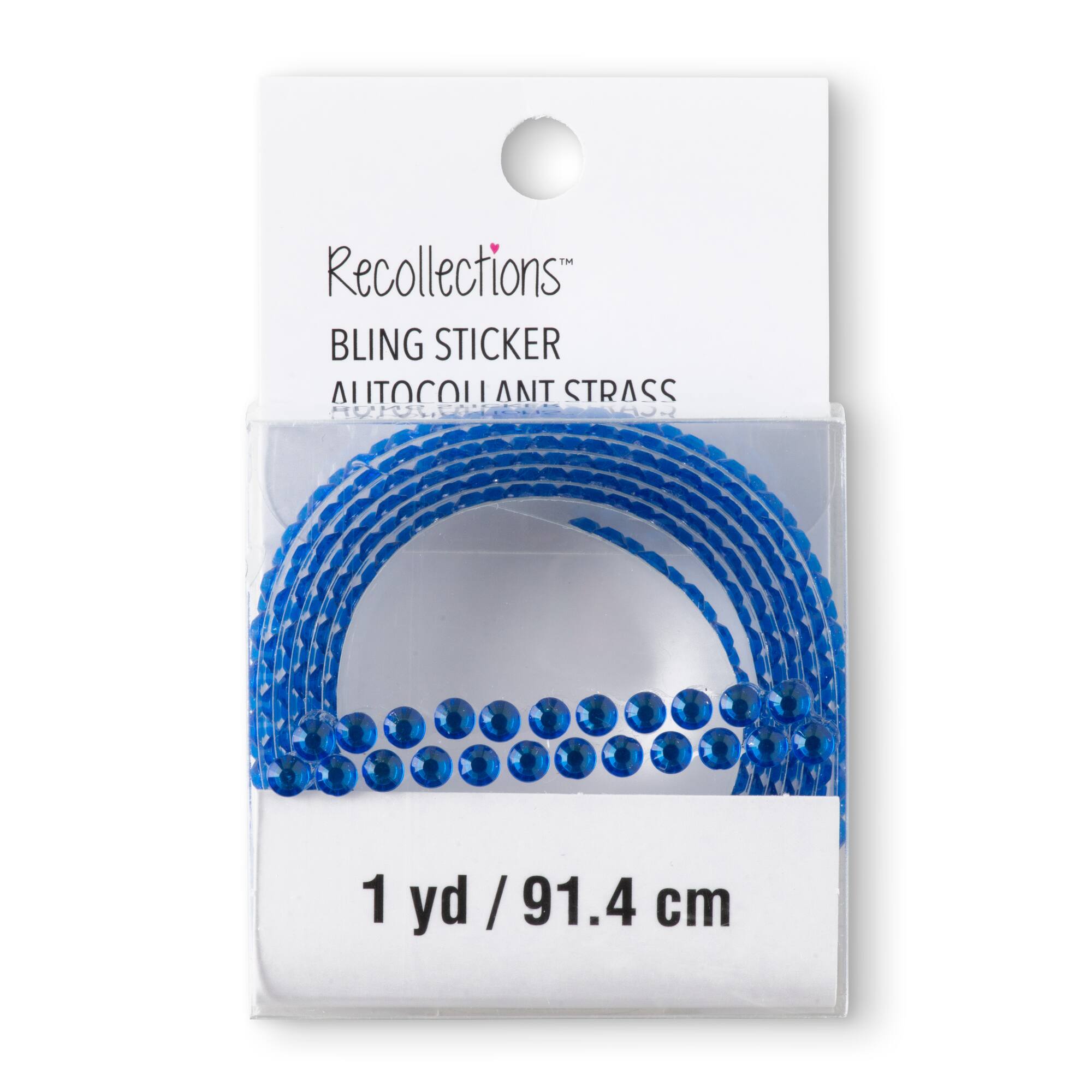 12 Pack: Bling on a Roll™ Blue Rhinestone Adhesives by Recollections™